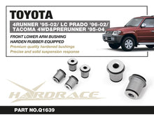 Boccole per bracci inferiori anteriori Hardrace Toyota Tacoma MK1, 4Runner MK3 e Land Cruiser Prado J90 – 4 pezzi – foto 2