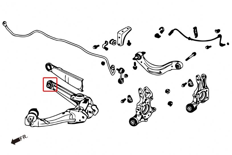 Boccole per bracci inferiori posteriori Hardrace Honda Civic coupé e berlina – 2 pezzi – foto 2
