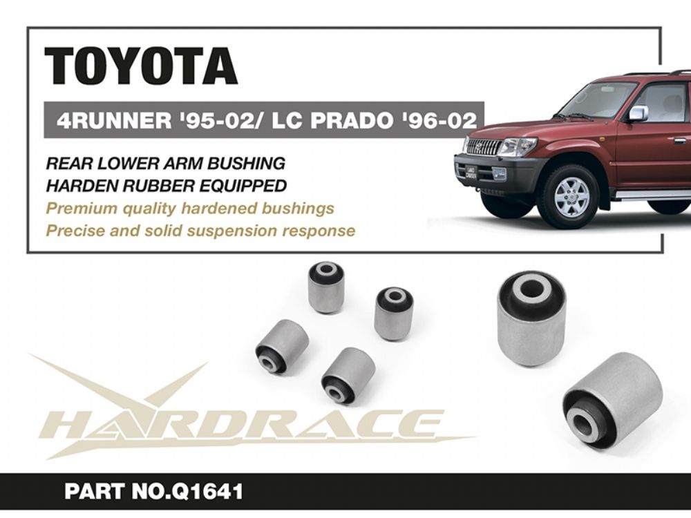 Boccole per bracci inferiori posteriori Hardrace Toyota 4Runner MK3 e Land Cruiser Prado J90 – 4 pezzi – foto 2