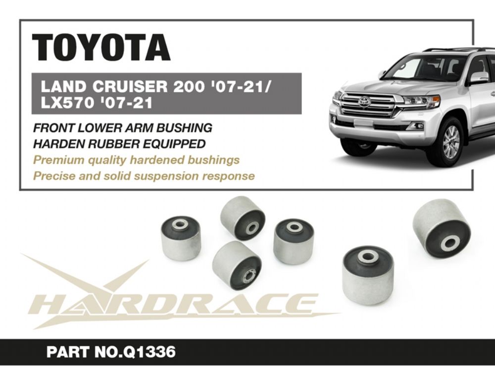 Boccole per bracci inferiori posteriori Hardrace Toyota Land Cruiser J200 e Lexus LX MK3 – 4 pezzi – foto 2