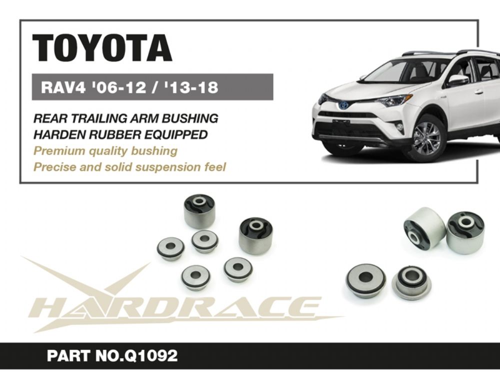 Boccole per bracci longitudinali posteriori Hardrace Toyota RAV4 MK3 e MK4 – kit 6 pezzi – foto 2