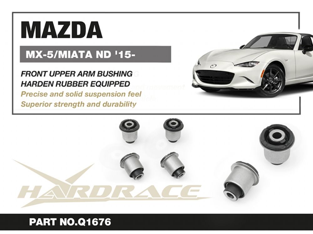 Boccole per bracci superiori anteriori Hardrace Mazda MX-5 MK4 ND – 4 pezzi – foto 2