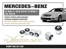 Boccole per bracci superiori anteriori Hardrace Mercedes Classe E W211, CLS C219, Classe S W221 e CL C216 – 4 pezzi – foto 2