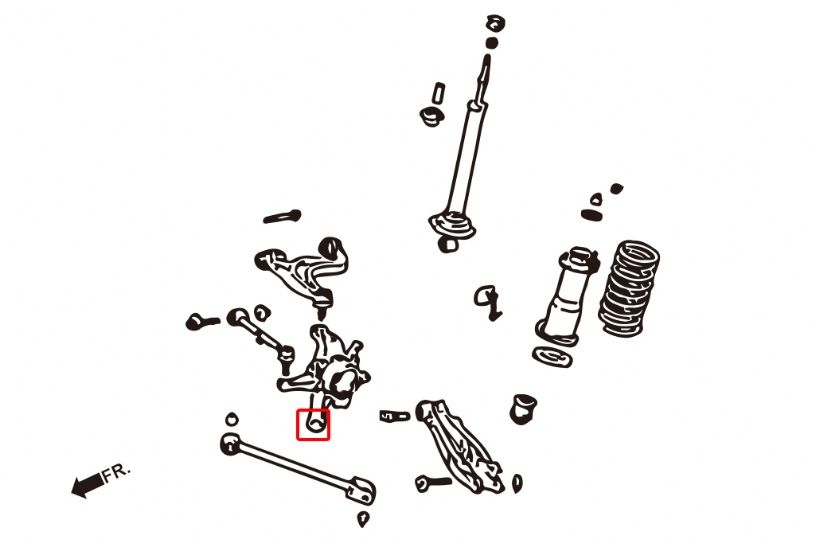 Boccole portamozzo posteriore per bracci laterali Hardrace Lexus e Toyota – kit 2 pezzi – foto 2