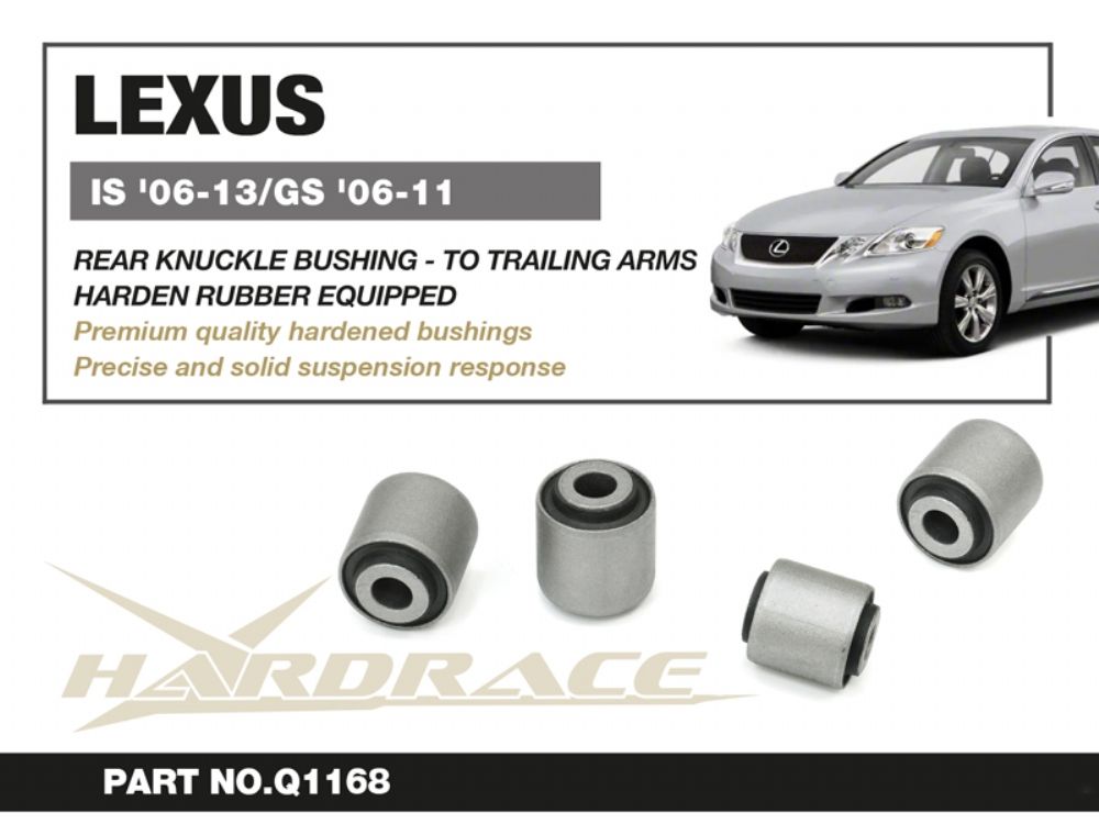 Boccole portamozzo posteriore per bracci longitudinali Hardrace Lexus GS MK3 e IS MK2 – kit 2 pezzi – foto 2