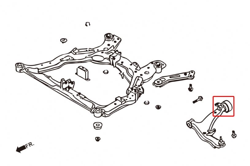 Boccole posteriori bracci inferiori anteriori Hardrace Nissan Murano Z50 e Teana J31 – 2 pezzi – foto 2