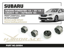 Boccole posteriori bracci inferiori anteriori Hardrace Subaru Forester, Legacy, Outback, XV e Crosstrek – 2 pezzi – foto 2