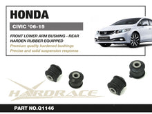 Boccole posteriori per bracci inferiori anteriori Hardrace Honda Civic MK8 FD e MK9 FG e FB – 2 pezzi – foto 2