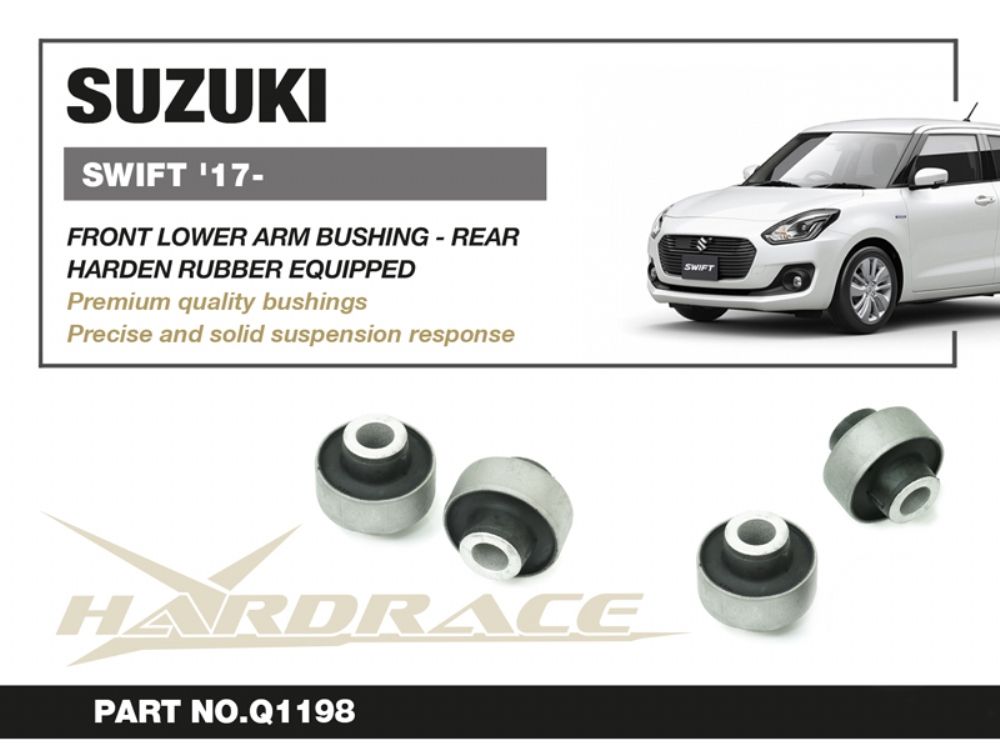 Boccole posteriori per bracci inferiori anteriori Hardrace Suzuki Swift MK6 – kit 2 pezzi – foto 2
