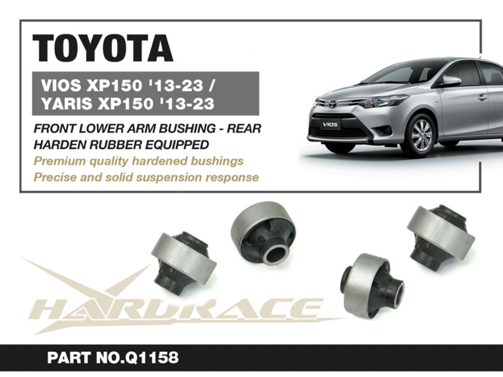Boccole posteriori per bracci inferiori anteriori Hardrace Toyota Vios e Yaris MK3 XP150 – 2 pezzi – foto 2