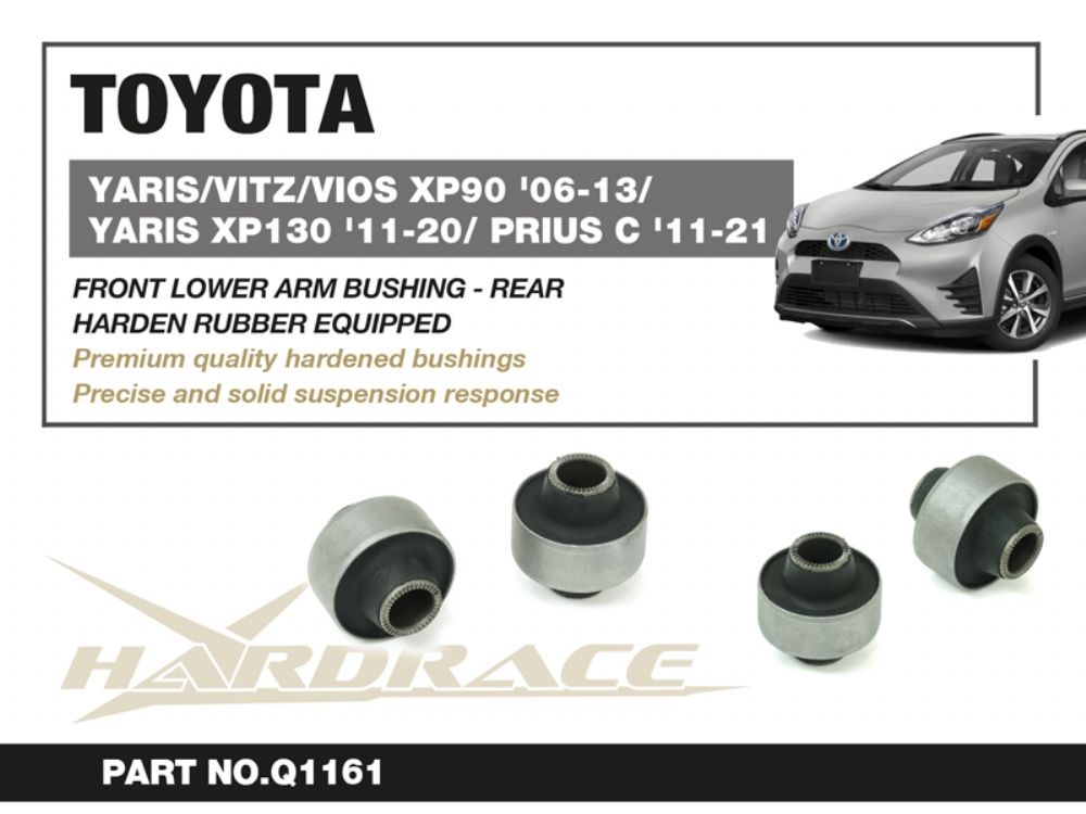 Boccole posteriori per bracci inferiori anteriori Hardrace Toyota Yaris MK2 e MK3, Vios MK2 e Prius c – 2 pezzi – foto 2