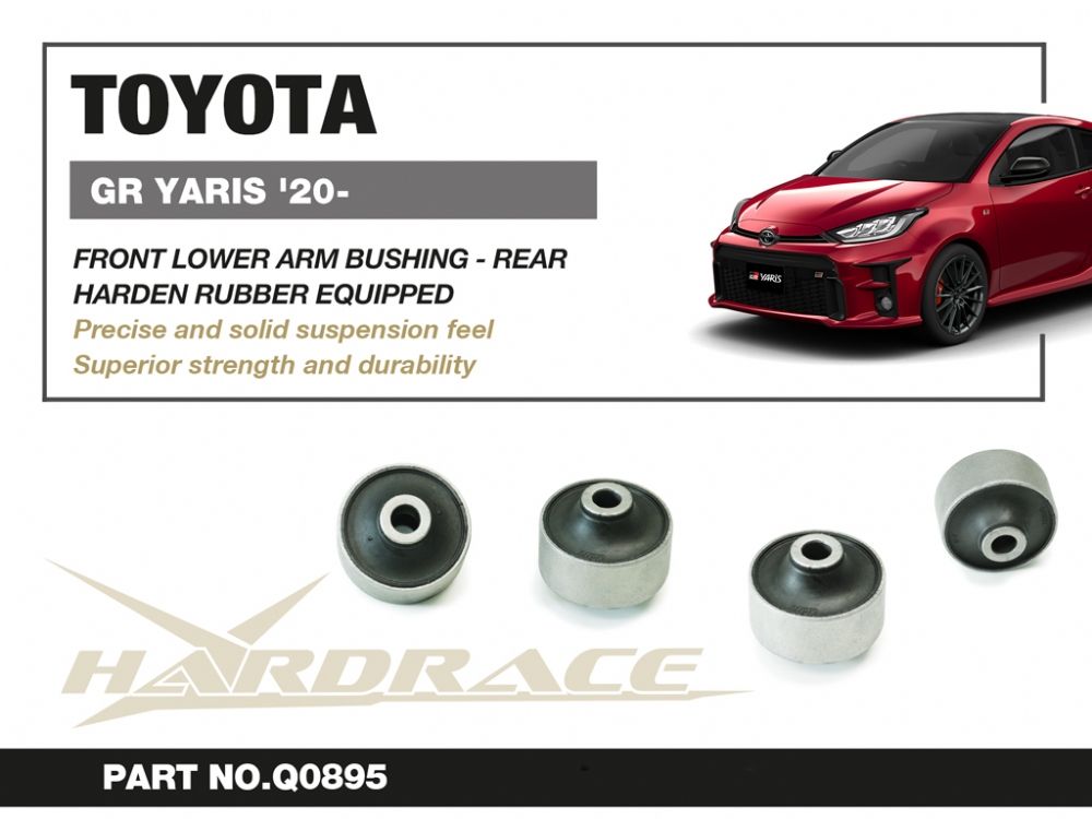 Boccole posteriori per bracci inferiori anteriori Hardrace Toyota Yaris MK4 e Corolla MK12 – kit 2 pezzi – foto 2