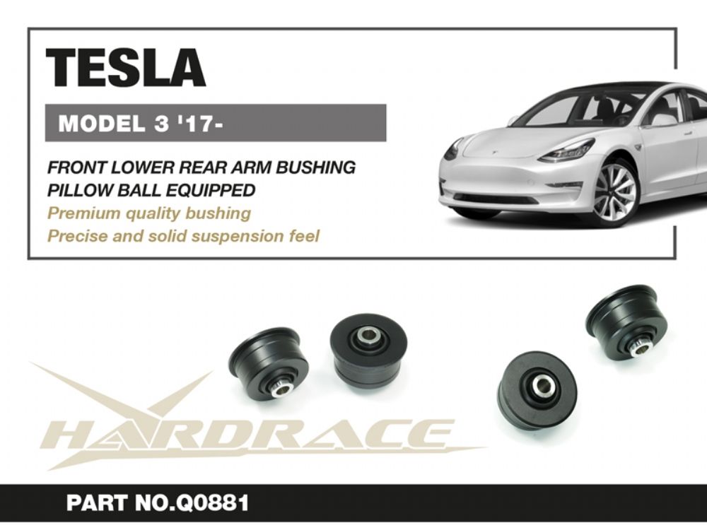 Boccole sferiche bracci inferiori posteriori della sospensione anteriore Hardrace Tesla Model 3 e Model Y – 2 pezzi – foto 2