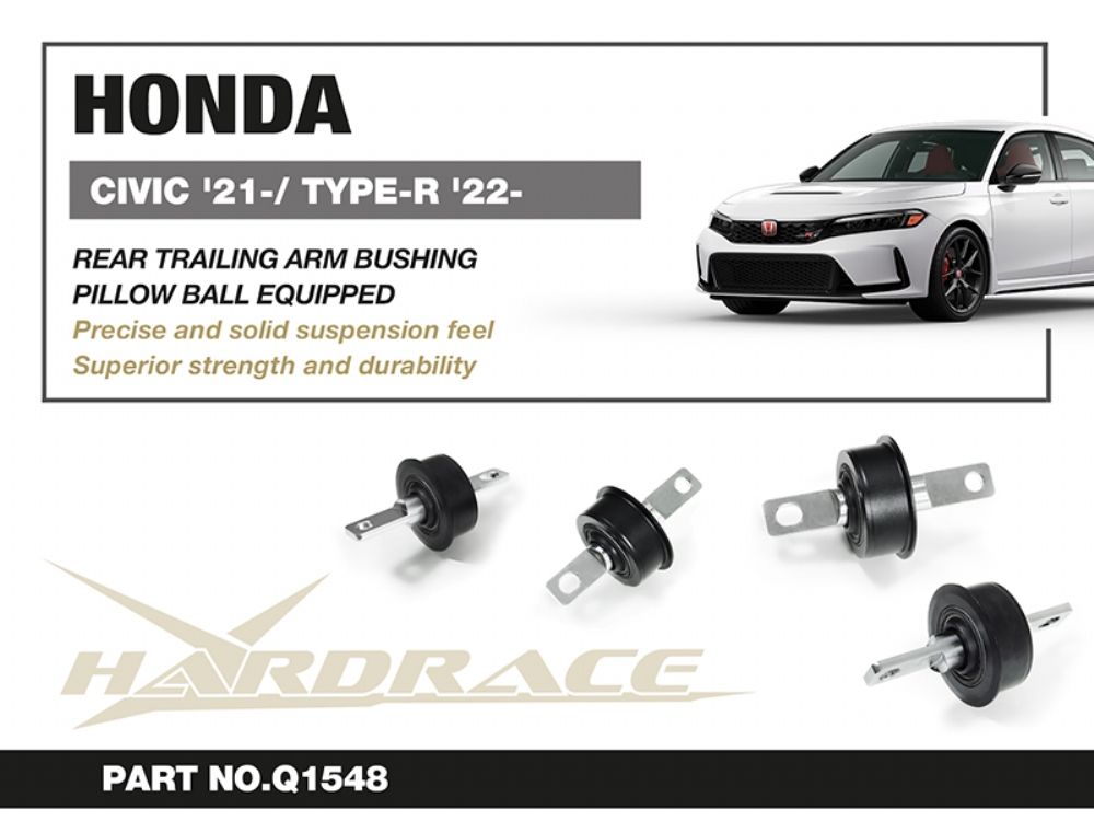 Boccole sferiche bracci longitudinali posteriori Hardrace Honda Civic MK11 e Acura Integra – 2 pezzi – foto 2