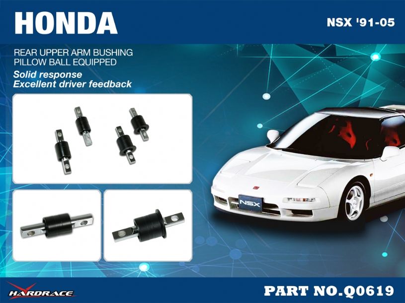 Boccole sferiche bracci superiori posteriori Hardrace Honda e Acura NSX MK1 NA1 e NA2 – 4 pezzi – foto 2