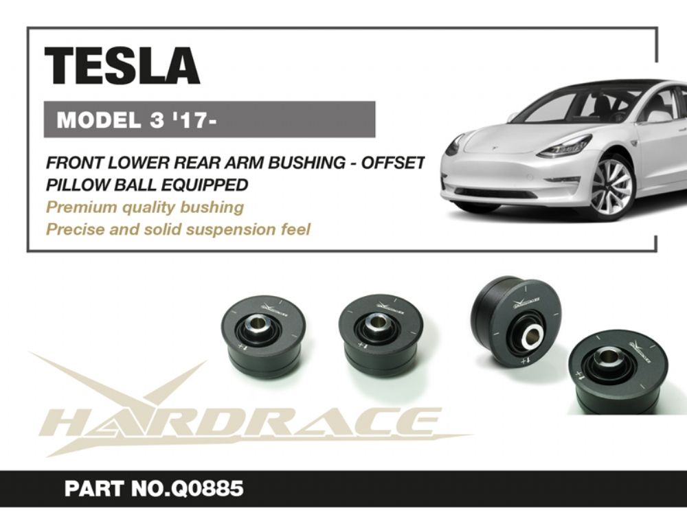 Boccole sferiche eccentriche bracci inferiori posteriori della sospensione anteriore Hardrace Tesla Model 3 e Model Y – 2 pezzi – foto 2
