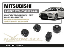 Boccole sferiche posteriori bracci inferiori anteriori Hardrace Mitsubishi Lancer EVO 10 CZ4A – 2 pezzi – foto 2
