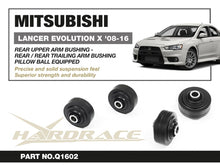 Boccole sferiche posteriori bracci superiori e longitudinali Hardrace Mitsubishi Lancer EVO 10 CZ4A – 2 pezzi – foto 2
