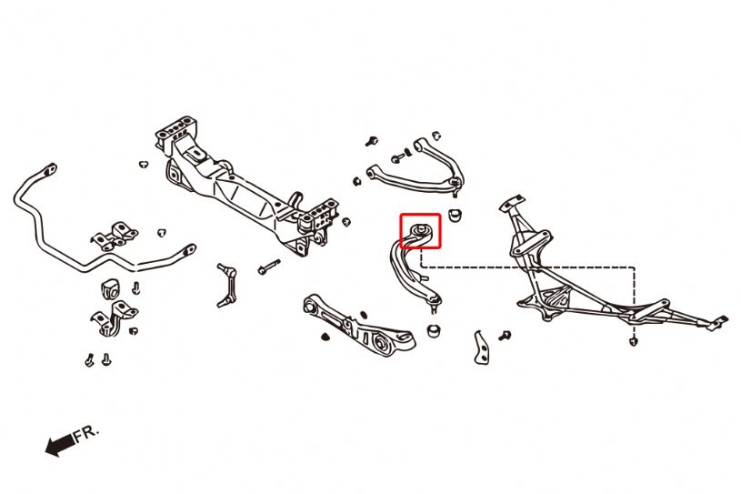 Boccole sferiche tiranti anteriori Hardrace Nissan 350Z e Infiniti G35 – kit 2 pezzi – foto 2