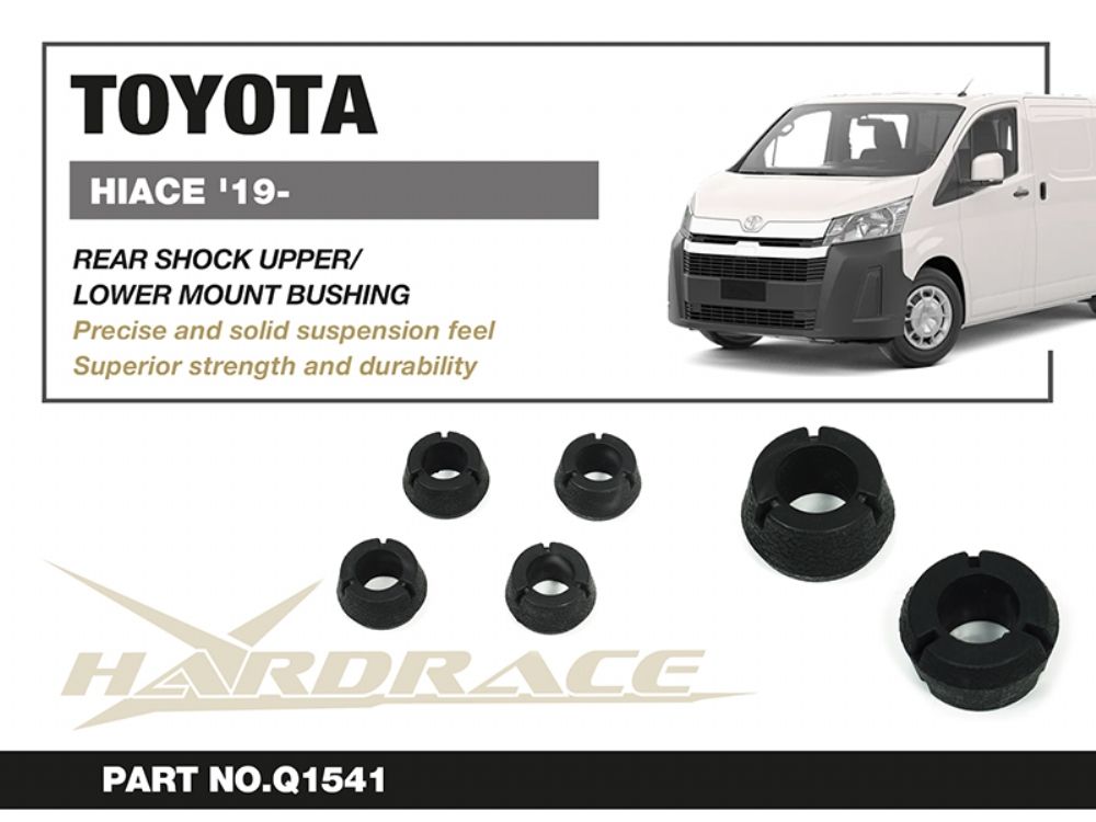 Boccole supporti ammortizzatori posteriori Hardrace Toyota Hiace, Granvia e Granace MK6 H300 – 4 pezzi – foto 2
