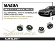 Boccole traversa supporto differenziale posteriore Hardrace Mazda MX-5 NC e RX-8 – kit 2 pezzi – foto 2