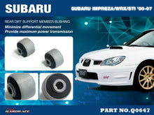 Boccole traversa supporto differenziale posteriore Hardrace Subaru Impreza MK2 WRX e STI GD e GG – 2 pezzi – foto 2