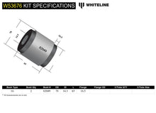 Boccole Whiteline braccio inferiore anteriore, attacco interno posteriore per Ford Focus ST SA — dettaglio 1