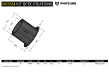 Boccole Whiteline braccio longitudinale posteriore, attacco anteriore per Nissan GT-R R35 — dettaglio 4