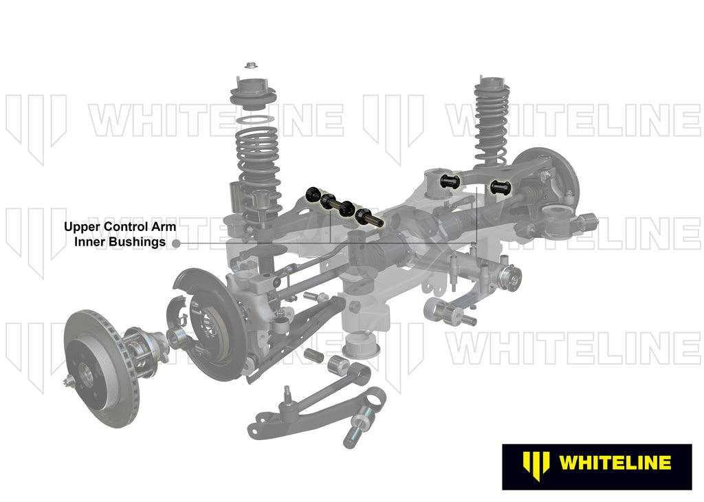 Boccole Whiteline braccio superiore posteriore, attacco interno per Nissan Pathfinder R51 a trazione integrale — dettaglio 1