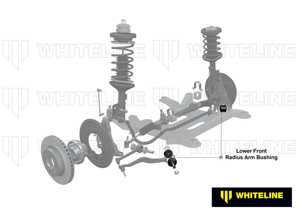 Boccole Whiteline tirante longitudinale inferiore anteriore per Ford Mustang S550 FM/FN — dettaglio 1