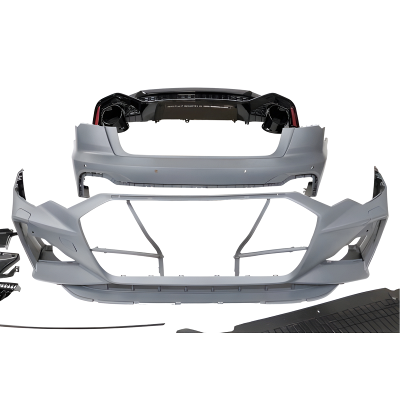 Body Kit Audi A6 C8 2019+ Look RS6 con Cofano in Fibra di Vetro e Carbonio Audi A6 C8