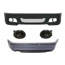 Body kit per BMW Serie 3 E46 berlina (1998-2004) paraurti con PDC e Fendinebbia fumé trasparente M-Technik design
