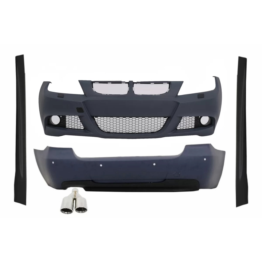 Body kit per BMW Serie 3 E90 (2005-2008) M-Technik design con Silenziatore di scarico M-potenza