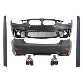 Body kit per BMW Serie 3 F30 (2011-2019) EVO II M3 CS design con Fibra di carbonio Terminali di scarico