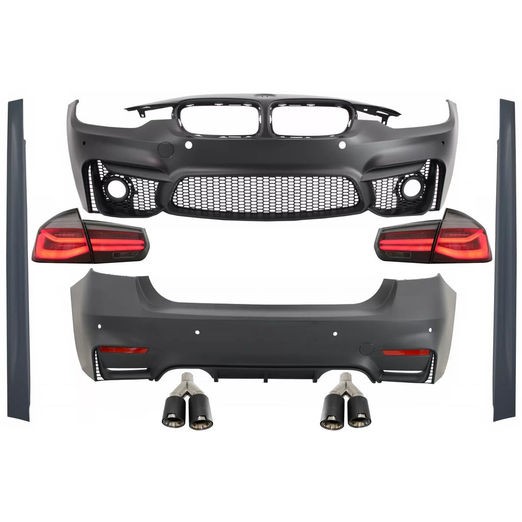 Body kit per BMW Serie 3 F30 (2011-2019) con LED fanali posteriori Indicatori di direzione dinamici sequenziali EVO II