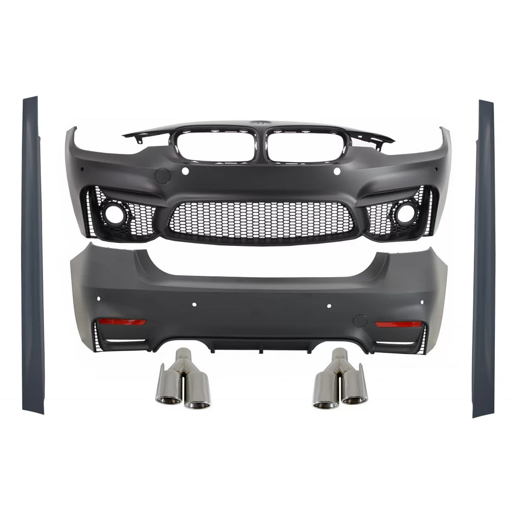 Body kit per BMW Serie 3 F30 (2011-2019) EVO II M3 CS design con Terminali di scarico Quad M-potenza