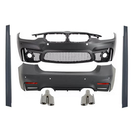 Body kit per BMW Serie 3 F30 (2011-2019) EVO II M3 CS design con Terminali di scarico Quad M-potenza