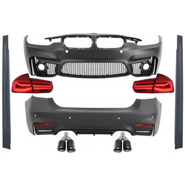 Body kit per BMW Serie 3 F30 (2011-2019) con LED fanali posteriori Indicatori di direzione dinamici sequenziali e doppio