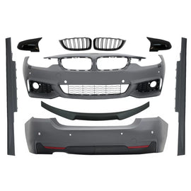 Body kit per BMW Serie 4 F32 Coupe (2013 e successivi) Spoiler baule con Griglie centrali e Calotte specchietti Sport