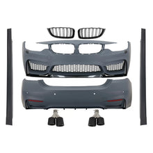 Carica l'immagine nel visualizzatore di Gallery, Body kit per BMW Serie 4 F36 Gran Coupe (2013-03.2019) M4 stile con griglie e Terminali di scarico carbonio