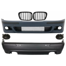 Body kit per BMW Serie 5 E39 (1997-2003) Doppia uscita M5 design con Fendinebbia fumé e Griglie centrali nere lucide