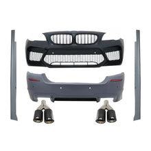 Carica l'immagine nel visualizzatore di Gallery, Body kit per BMW Serie 5 F10 (2011-2017) paraurti con Minigonne e doppio doppio Terminali di scarico Fibra di carbonio