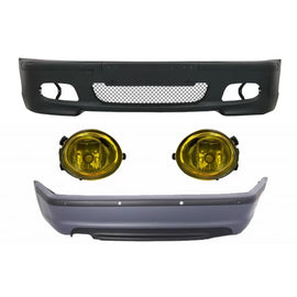 Body kit per BMW E46 berlina (1998-2004) paraurti con PDC e Fendinebbia giallo M-Technik design