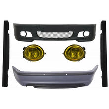 Body kit per BMW E46 berlina (1998-2004) paraurti con PDC Minigonne + Fendinebbia giallo M-Technik design