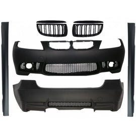 Body kit per BMW E90 Serie 3 (2004-2008) Non-LCI M3 design con griglia Doppia lamella Nero lucido