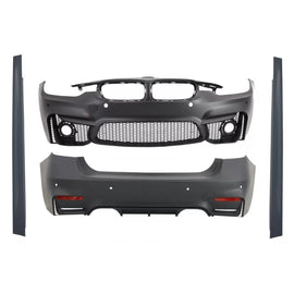 Body kit per BMW F30 (2011-2019) EVO II M3 CS design con doppio doppio Terminali di scarico carbonio