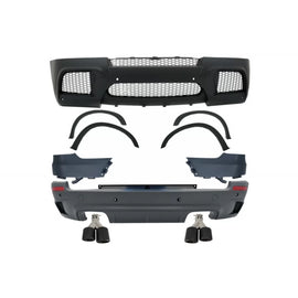 Body kit per BMW X5 E70 (2007-2013) con Terminali di scarico Fibra di carbonio opaco X5M M design