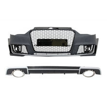 Carica l'immagine nel visualizzatore di Gallery, Body kit con diffusore e Terminali di scarico per Audi A3 8V berlina Cabrio (2012-2015) RS3 design