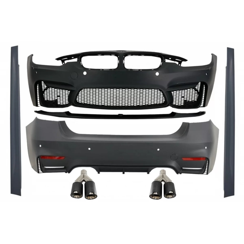 Body kit con doppio doppio Terminali di scarico per BMW F30 (2011-2019) EVO II M3 CS stile senza Fendinebbia