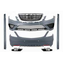Body kit con Terminali di scarico cromato e Griglia anteriore per Mercedes Classe S W222 (2013-06.2017) S63 design